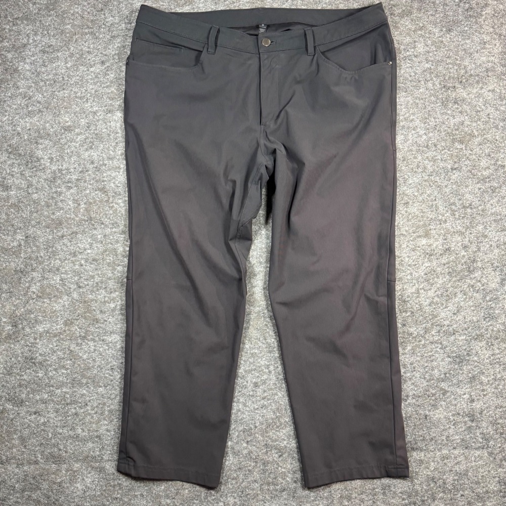 Lululemon ABC Pant Mens 38 Black Classic-Fit Warpstreme 5-Pocket Athletic